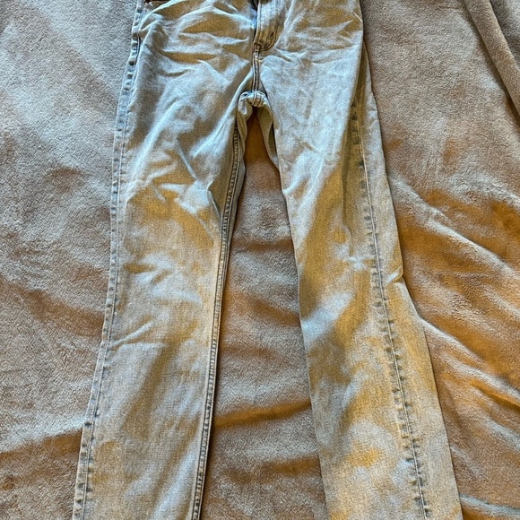 Abercrombie & Fitch 90s Slim Straight Ultra High Rise Jeans Size 27/4 Light Wash - Picture 1 of 4